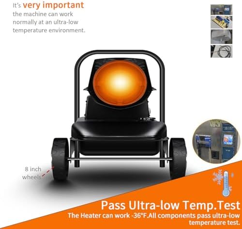 Portable Torpedo Kerosene Heater with Thermostat and Overheat Protection