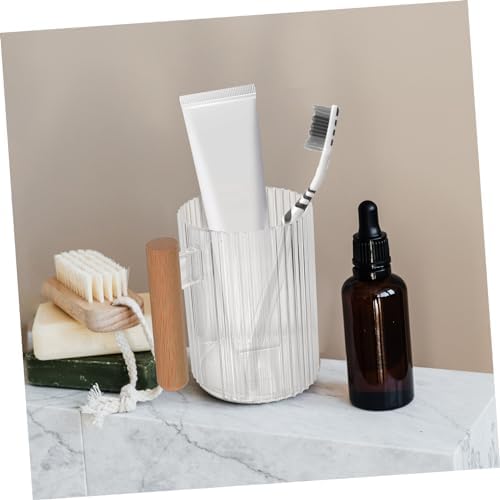 LIFKOME 4Pcs Reusable Toothbrush Holder Cup for Bathroom and Travel