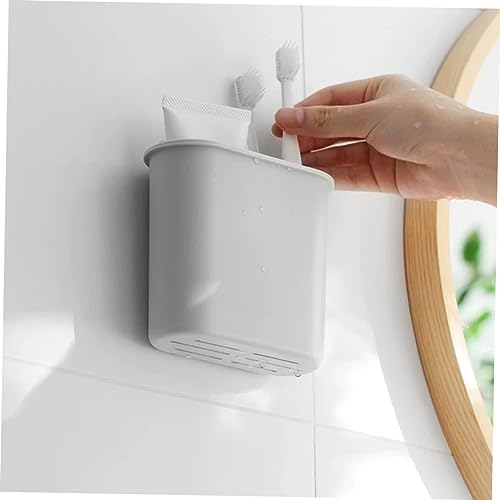 Hoement Wall Toothbrush Holder with Drainage