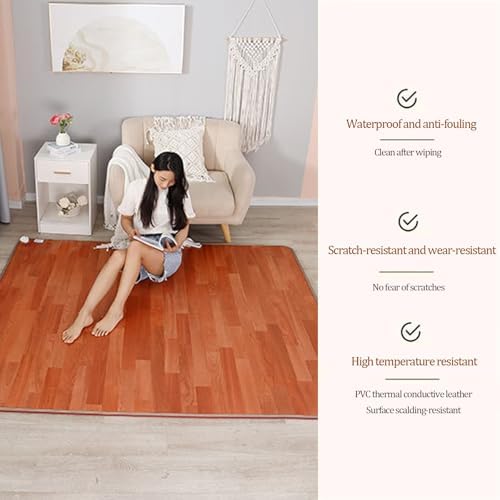 Labasuan Electric Floor Mat Under Desk 180x200CM Heated Pad