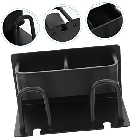 SOLUSTRE Wall Mounted Toothbrush Holder with Cover and Double Cup Holder