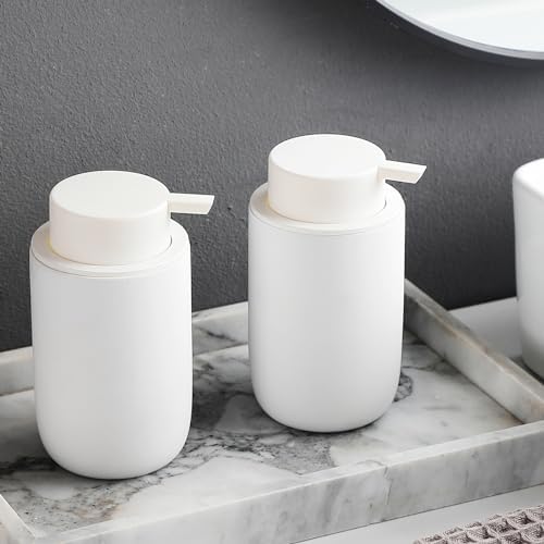 Ceramic Soap Dispenser Set with Toothbrush Holders