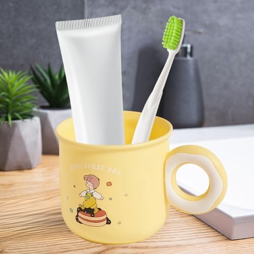 Cute Toothbrush Holder Cup for Kids with Kawaii Dessert Design
