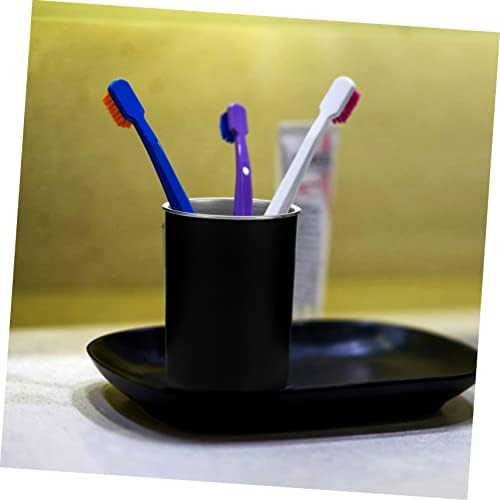 Stainless Steel Toothbrush Holder with Cup Stand