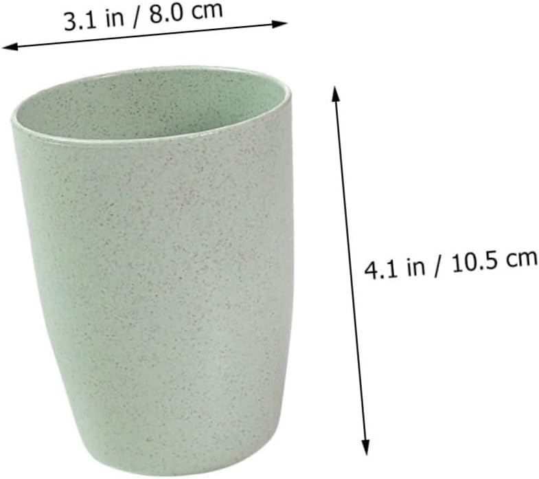 OHPHCALL Mouth Wash Cups 4 Pack Straw Tumbler for Bathroom
