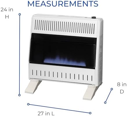 ProCom Propane Ventless Blue Flame Heater 30000 BTU