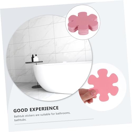 PRETYZOOM 20pcs Flower Shape Non-Slip Bathtub Decals