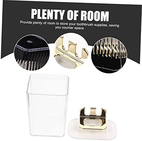 SWOOMEY Wall Mounted Toothbrush Holder Set with Tumbler