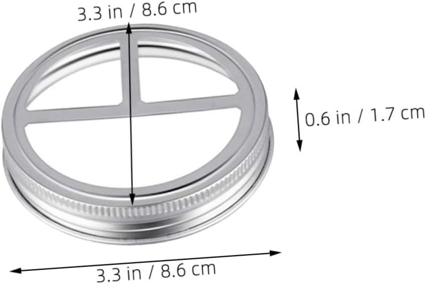 HOLIDYOYO 5 Pcs Stainless Steel Toothbrush Holder Lids