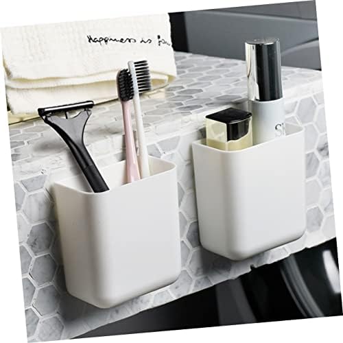 Veemoon Wall-Mounted Toothbrush Holder with Toothpaste Shelf