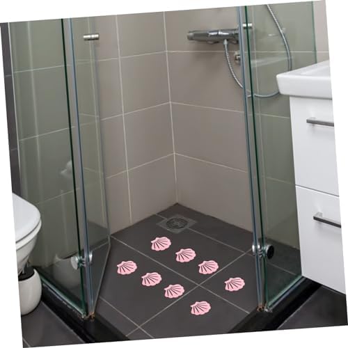 BESTYASH 12Pcs Shell Shaped Non-Slip Bath Stickers