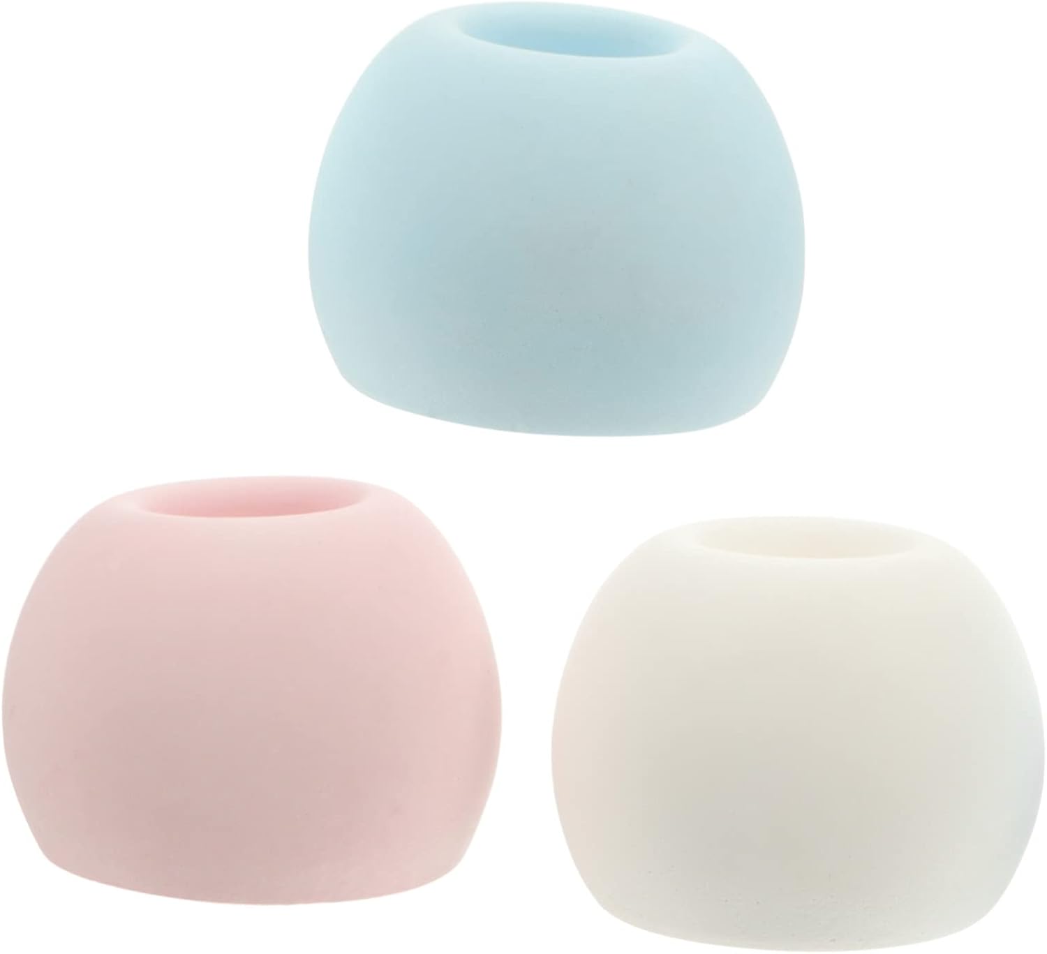 Mobestech 3pc Diatomite Toothbrush Stand Holder Organizer for Bathroom