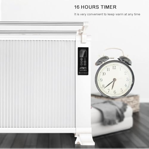 Wall Mounted Space Heater with Carbon Fiber and Auto Shutoff