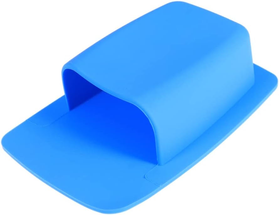 BESTYASH Wall Mounted Toothbrush and Razor Holder Organizer with Drainage System Blue