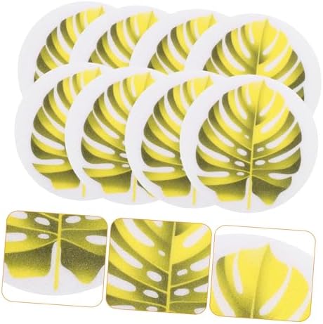 FONDOTIN Leaf Design Non-Slip Bathtub Stickers Set