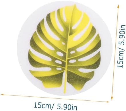 FONDOTIN Leaf Design Non-Slip Bathtub Stickers Set