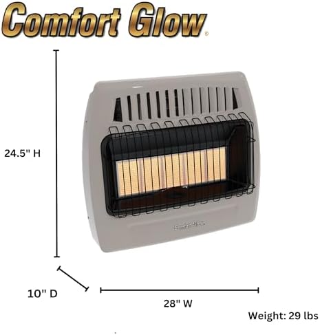 Comfort Glow 5 Plaque LP Wall Heater 30000 BTU