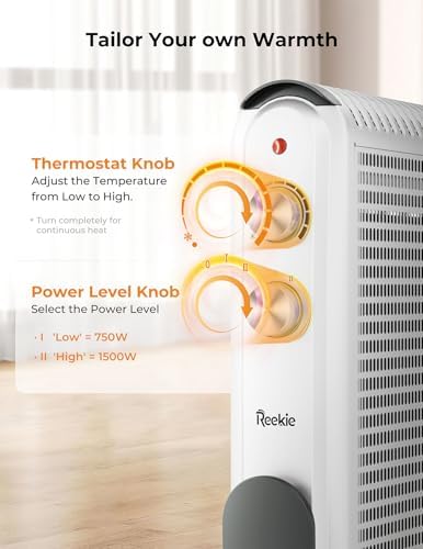 Reekie 1500W Electric Space Heater for Large Rooms 1