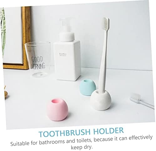 Cabilock 3 Pack Electric Toothbrush Holder with Diatomite Absorbent Base