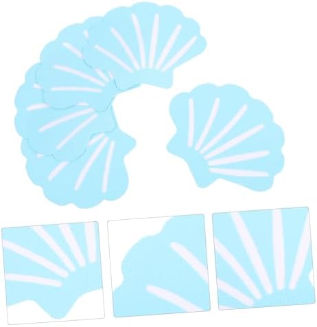 JECOMPRIS 12Pcs Shell Shape Non-Slip Bathroom Decals