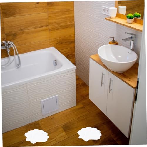 LIFKOME 12pcs Sea Shell Bath Tub Anti-Slip Stickers for Bathroom Safety