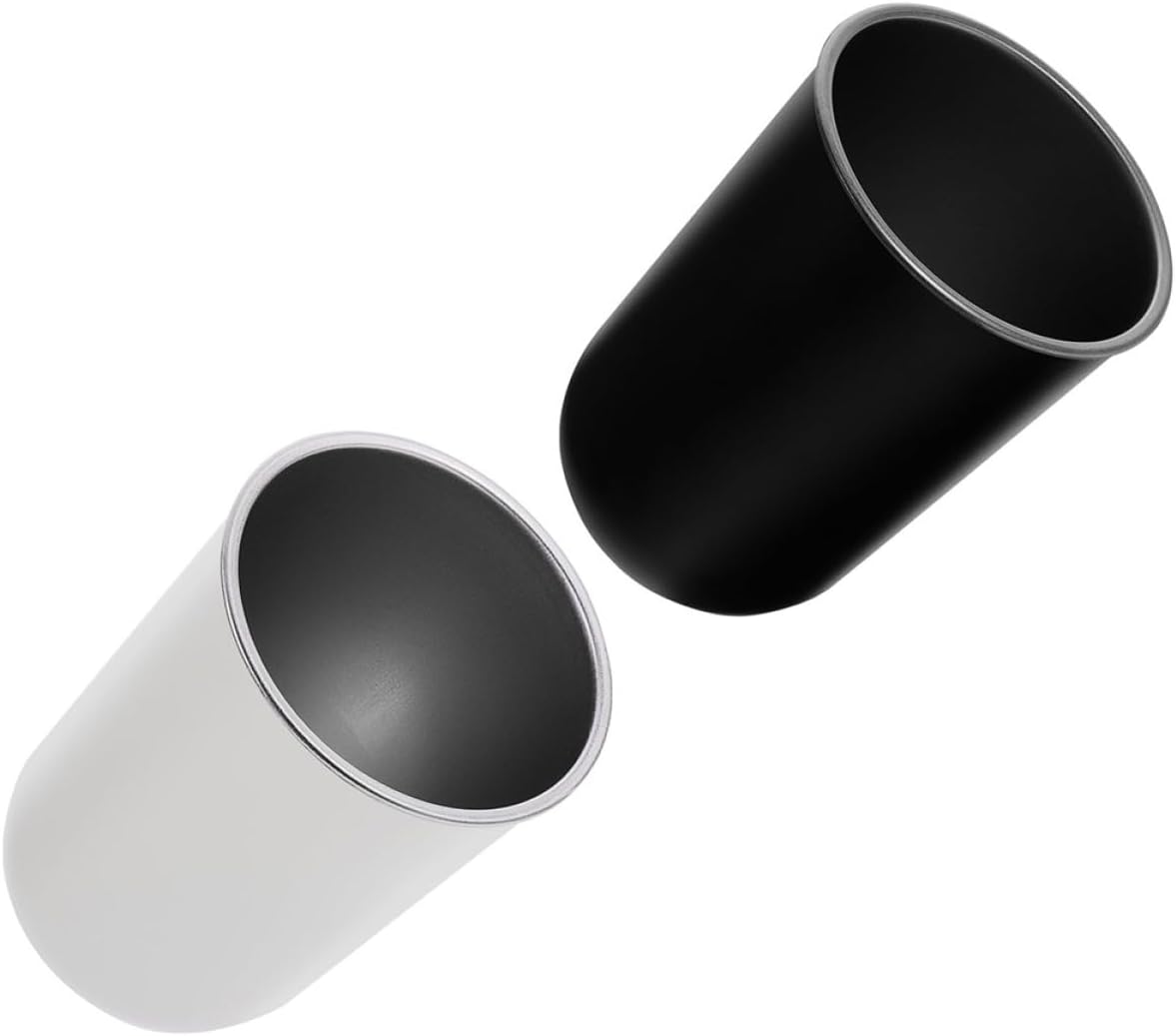 HOLIDYOYO 2-Piece Toothbrush Holder Set Stainless Steel Travel Tumbler