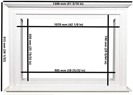 Touchstone Sideline Elite Forte 40 Inch Smart Electric Fireplace with Mantel