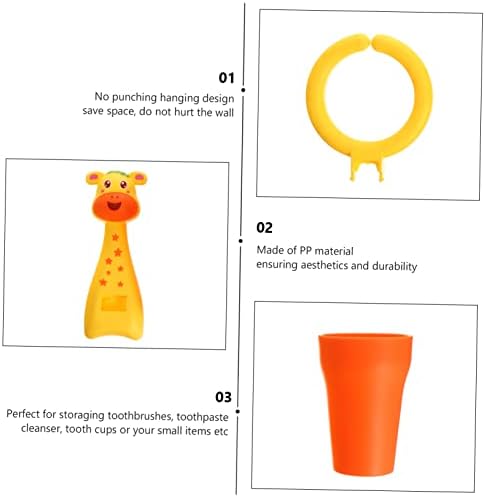 HEALLILY Toothbrush Holder for Bathroom Wall Mount