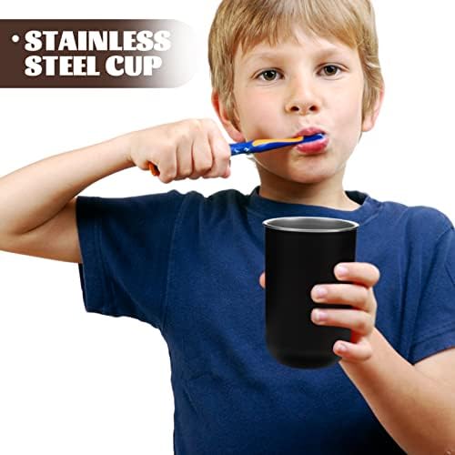 Stainless Steel Toothbrush Cup Holder for Home Hotel Travel