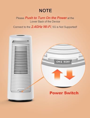 CLEVAST Smart Space Heater with RGB Night Light and Voice Control