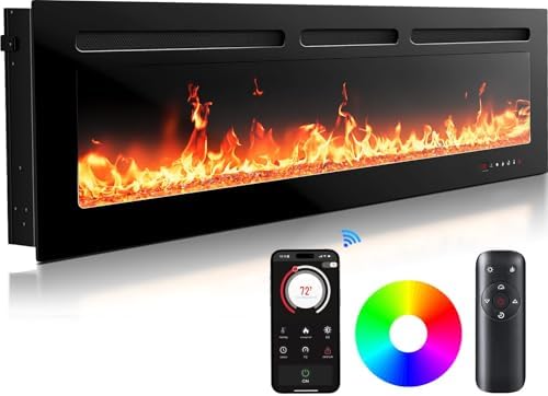 Silonn 50 Smart Electric Fireplace with App Control