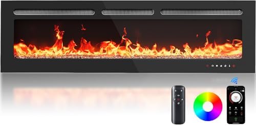Silonn 60 Smart Electric Fireplace with App Remote