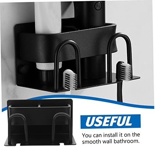 Wall Mounted Aluminum Toothbrush Holder with Cup Holder