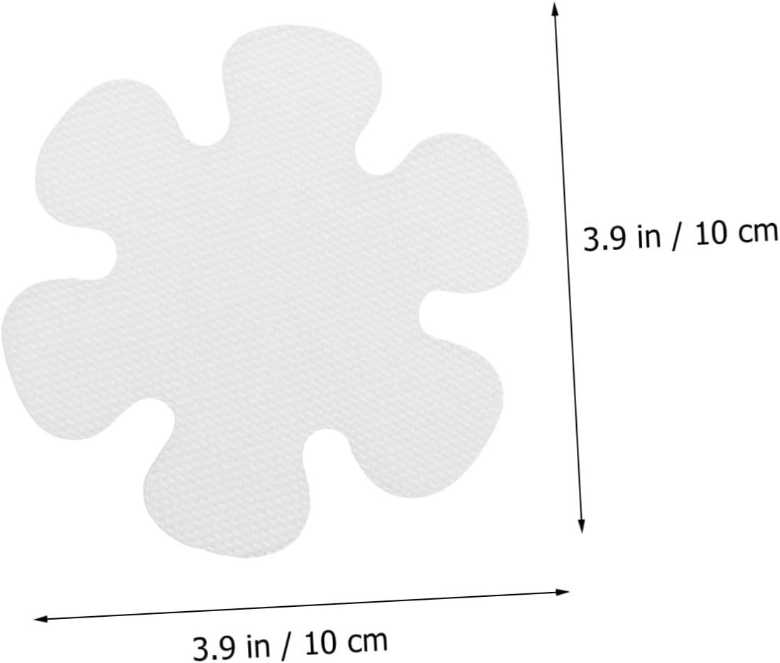 LIFKOME Anti-Slip Bath Stickers with Flower Shell Design