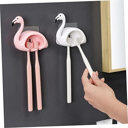 Homoyoyo Pink Flamingo Electric Toothbrush Wall Mount Holder 1