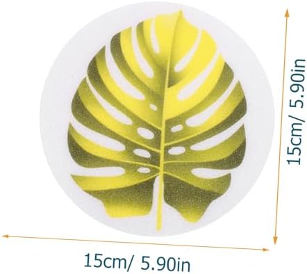 SOPOTUTU Leaf Shape Non-Slip Bathtub Stickers