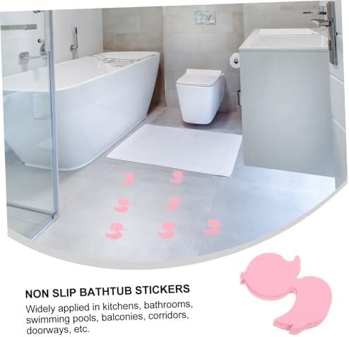 12pcs Cartoon Bathtub Stickers for Safety and Fun
