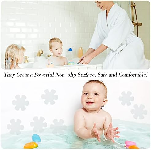 FULANDL 58PCS Non Slip Bathtub Stickers Set
