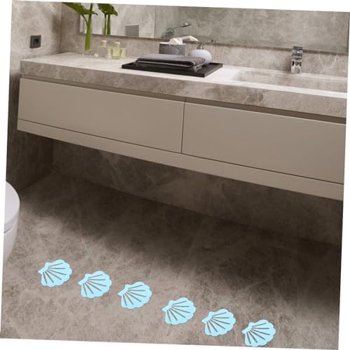 JECOMPRIS 12Pcs Shell Shape Non-Slip Bathroom Decals