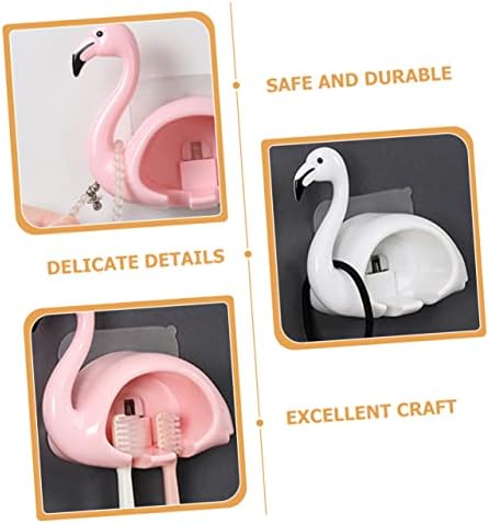Homoyoyo Pink Flamingo Electric Toothbrush Wall Mount Holder 1