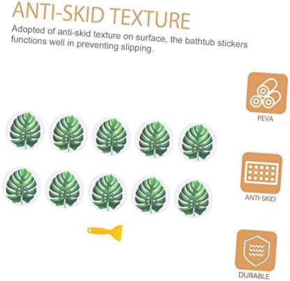 Ciieeo Leaf Design Anti-Skid Bath Decals