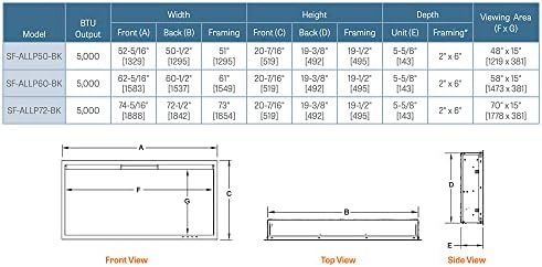 SimpliFire 70-Inch Allusion Platinum Electric Fireplace