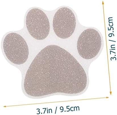 ABOOFAN 10Pcs Non-Slip Dog Paw Bathtub Stickers