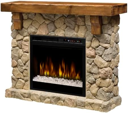 DIMPLEX Fieldstone Electric Fireplace with Mantel