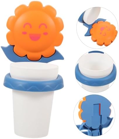 LIFKOME Cartoon Toothbrush Cup Rack Wall-Mounted Organizer 1