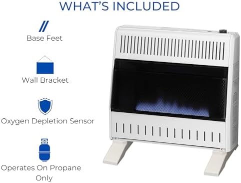 ProCom Propane Ventless Blue Flame Heater 30000 BTU