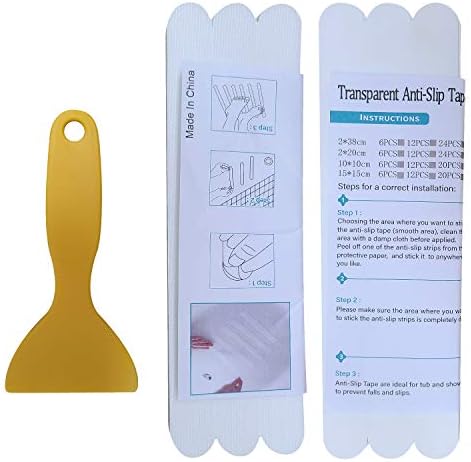 BSTYZYF Non Slip Stickers 24PCS for Safety in Bath and Kitchen