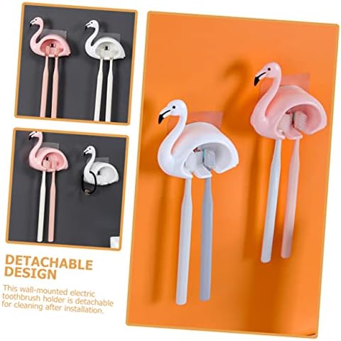 LABRIMP Flamingo Wall Mounted Toothbrush Holder
