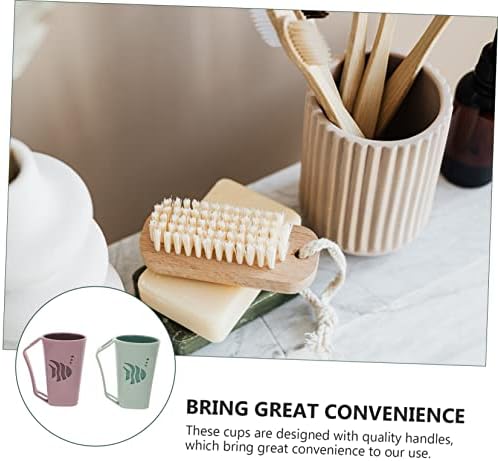 Hemoton Reusable Toothbrush Holder Cups for Kids and Adults