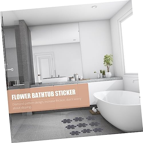 GLEAVI 20Pcs Flower Shaped Non Slip Bathtub Decals